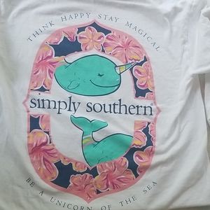 Simply southern long sleeve t narwhal size small